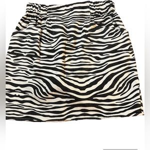 Zebra print skirt